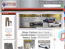 Tablet Screenshot of contractors-solutions.net